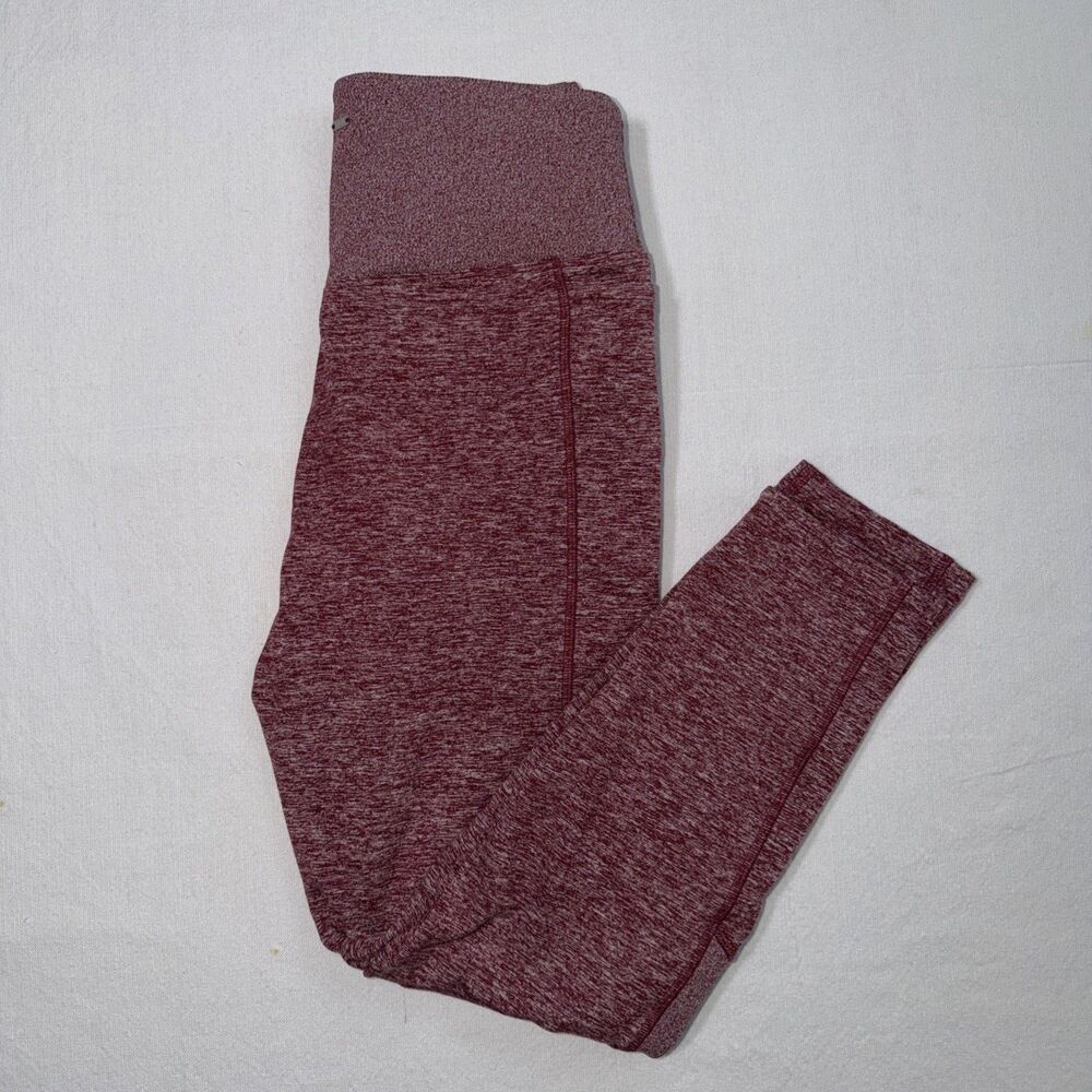 Pink Victoria's Secret Cozy Leggings High Rise Womens Medium Burgandi - Picture 11 of 11